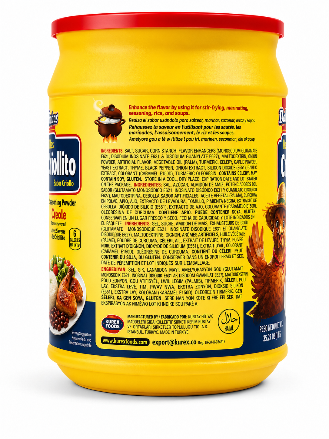 Delish Mas Criollito Creole Seasoning Powder 35.27 oz (1 kg)