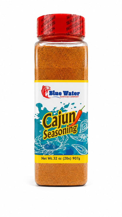 Blue Water Cajun Seasoning 32 oz (2 lb / 907 g) | All-Purpose Cajun Seafood & Meat Seasoning