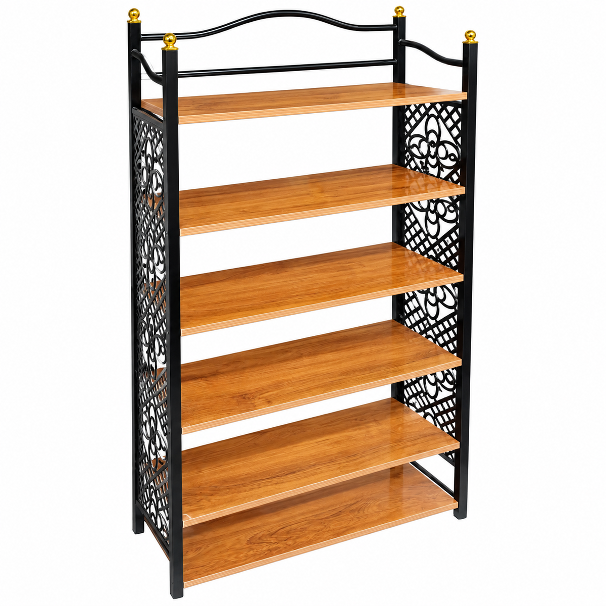 Six tier storage shelf