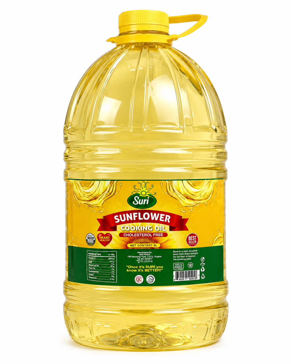 Suri Sunflower Cooking Oil – Cholesterol Free – 5L
