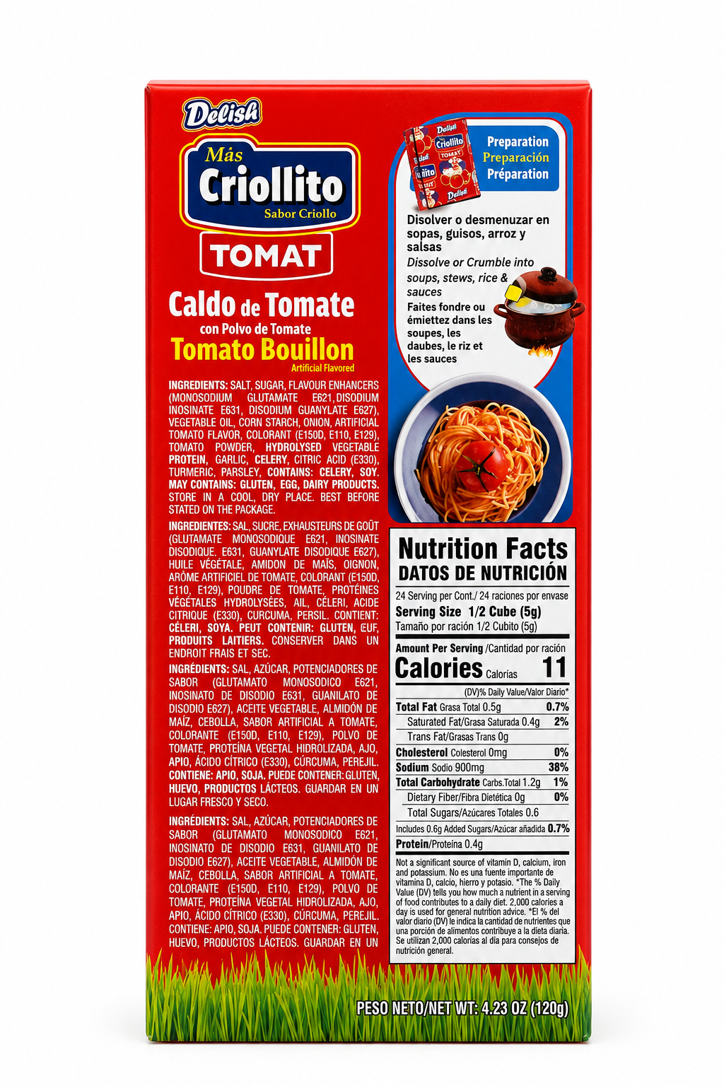 Delisa Más Criollito Tomat Tomato Bouillon Cubes