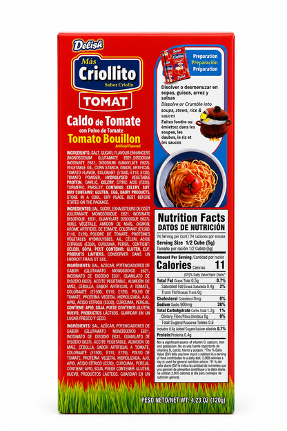 Delisa Más Criollito Tomat Tomato Bouillon Cubes