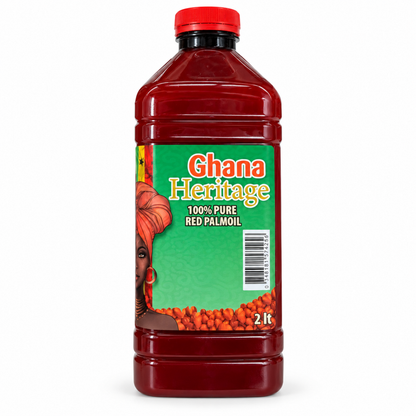 Ghana Heritage 100% Pure Red Palm Oil 2 L front