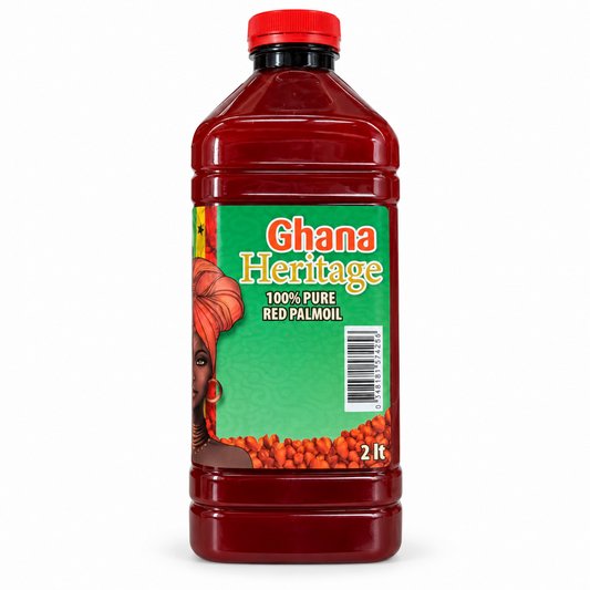 Ghana Heritage 100% Pure Red Palm Oil 2 L front