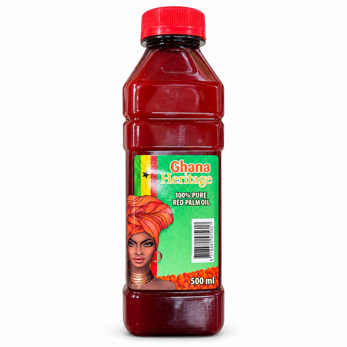 Ghana Heritage Red Palm Oil 500 ml front