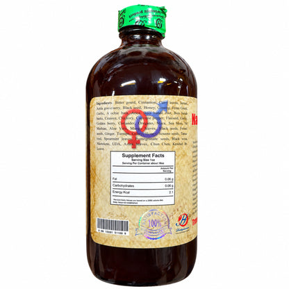 Herboganic Natural Libido Tonic – 16 oz – supplement facts and label
