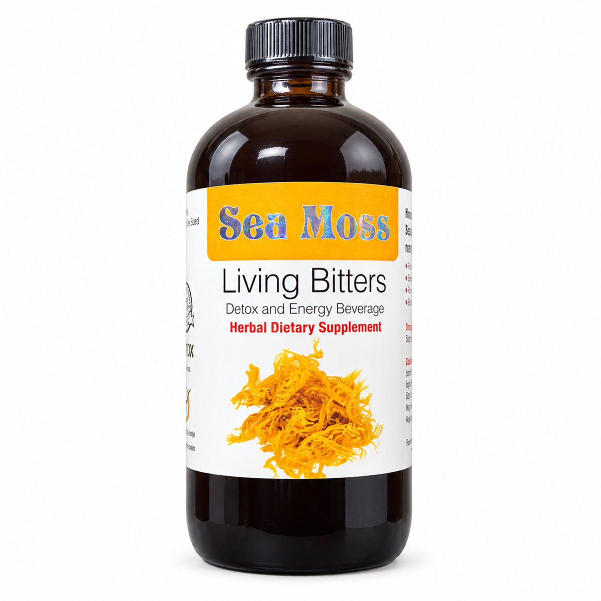 Herboganic Sea Moss Living Bitters 16 oz – front