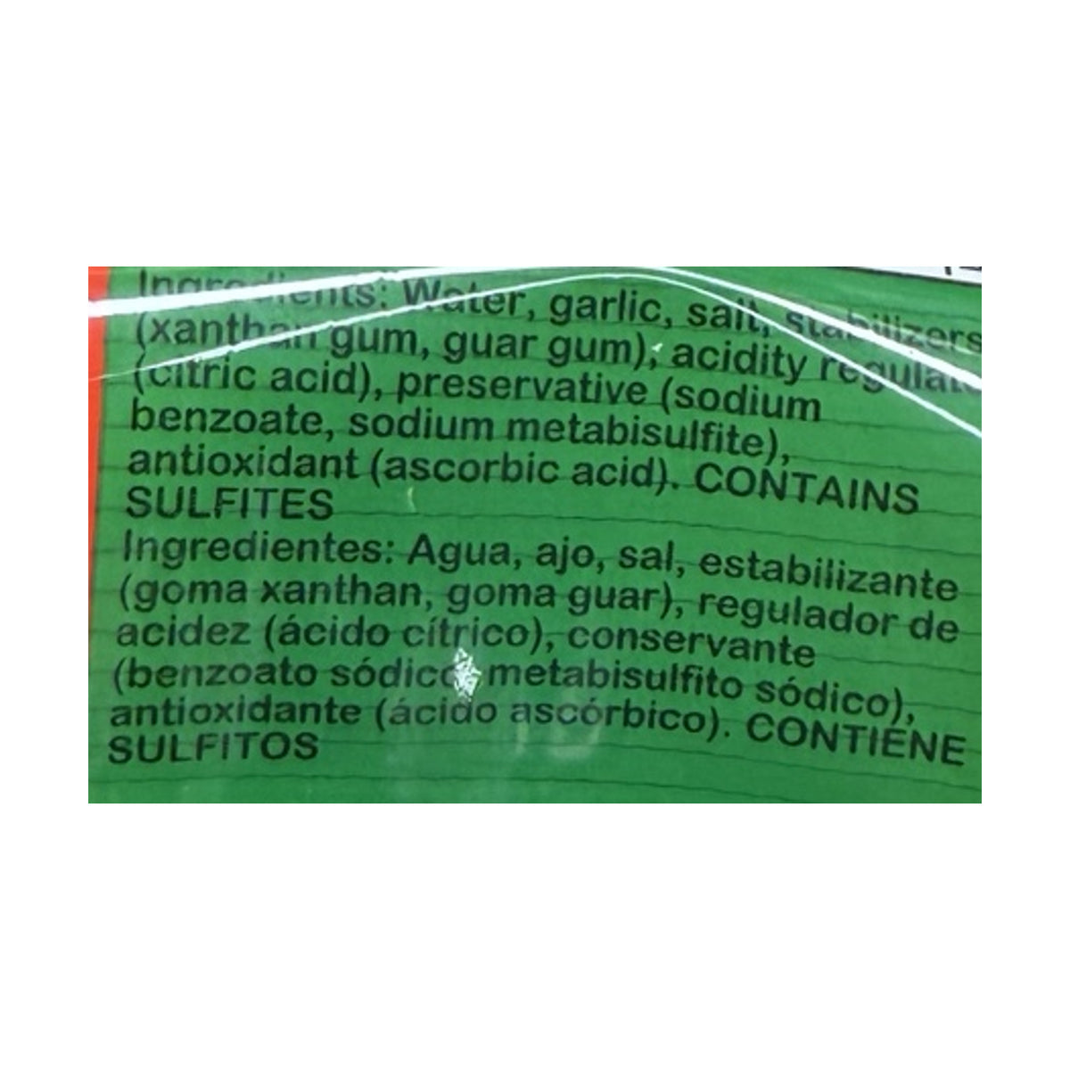 ILE Garlic Paste (Ajo en Pasta) – 500 g – ingredients detail