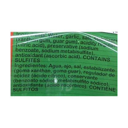 ILE Garlic Paste (Ajo en Pasta) – 500 g – ingredients detail