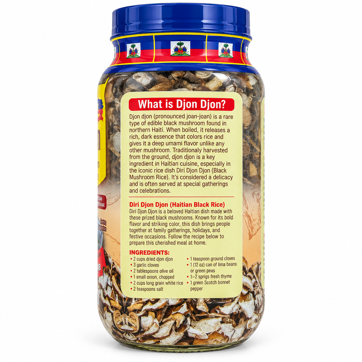 Ranje Fwaye Djon Djon Authentic Haitian Black Mushroom 2.5 oz (70g)