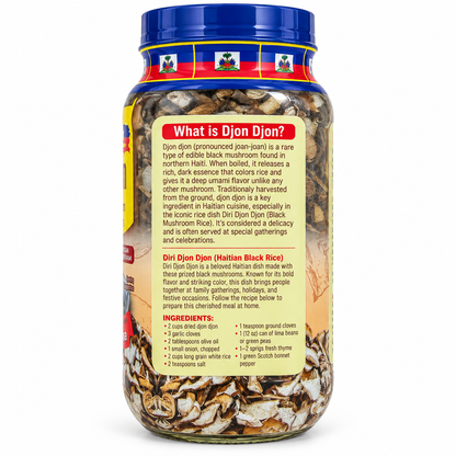 Ranje Fwaye Djon Djon Authentic Haitian Black Mushroom 2.5 oz (70g)