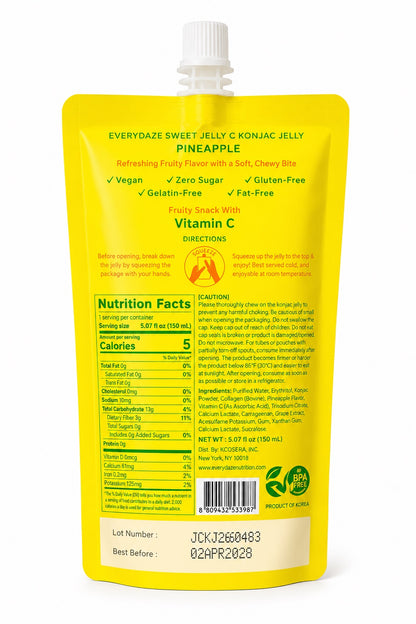 Everydaze Sweet Jelly C Konjac Jelly Pineapple 5.07 fl oz