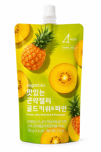 SugarLolo Konjac Jelly Gold Kiwi & Pineapple 5.2 oz