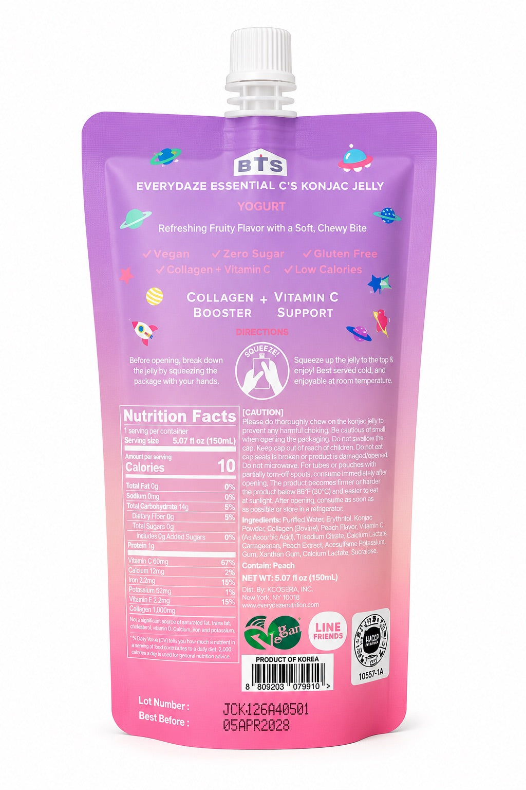 Everydaze Essential C's Konjac Jelly Yogurt 5.07 fl oz