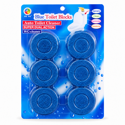 Jie Da Blue Toilet Blocks – 6 pack