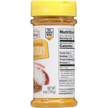 Grace Jamaican Style Mild Curry Powder 6 oz
