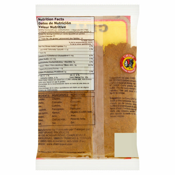 Chief Brand Products Hot & Spicy Duck/Goat Curry Powder 3 oz image 3