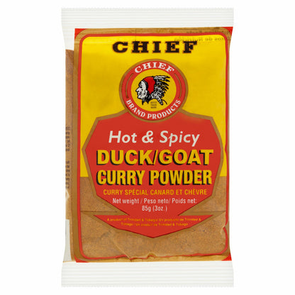 Chief Brand Products Hot & Spicy Duck/Goat Curry Powder 3 oz