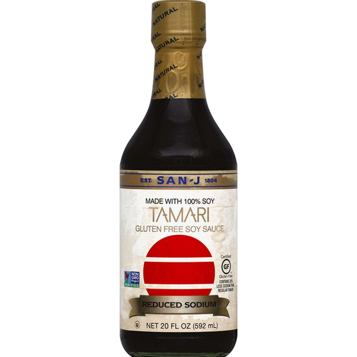 San-J Organic Reduced Sodium Tamari 20 fl oz product image