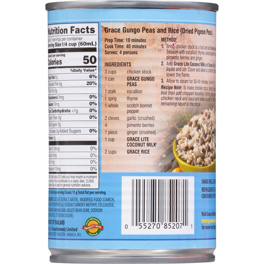 Grace Coconut Milk, Lite 13.53 fl oz
