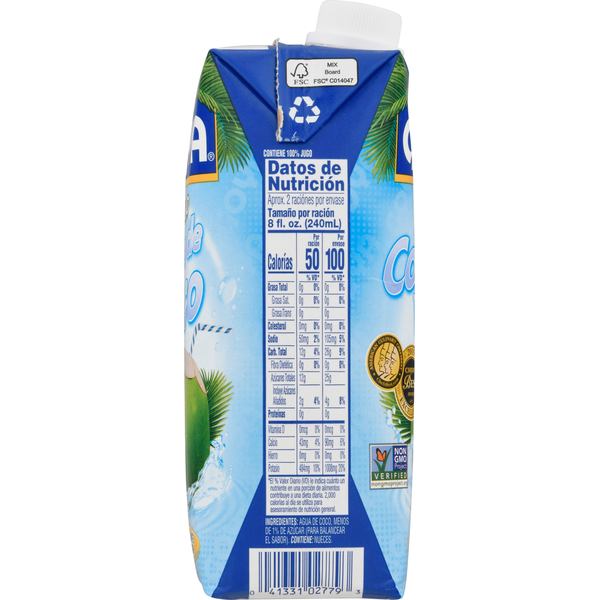 Goya Pure Coconut Water 16.9 fl oz image 3