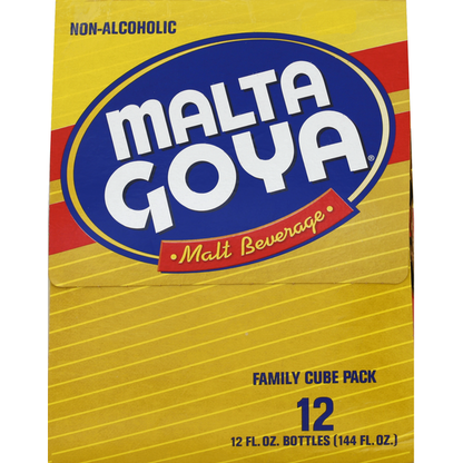 Malta Goya Malt Beverage Non-Alcoholic Family Cube Pack 12 x 12 fl oz image 3