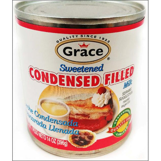 Grace Condensed Milk, Sweetened, Filled 14 oz