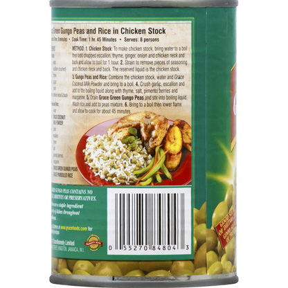 Grace Green Peas, Gungo 15 oz