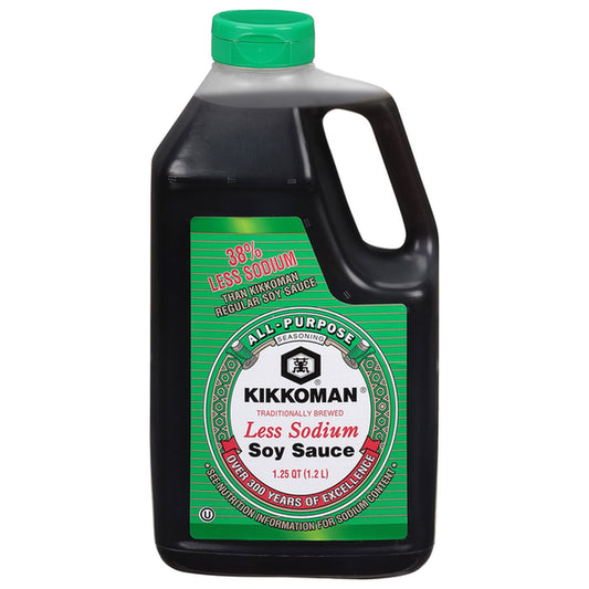 Kikkoman Soy Sauce, Less Sodium 1.25 qt product image