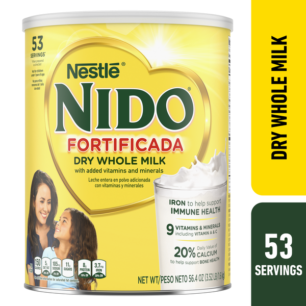 Nestlé Nido Fortificada Dry Whole Milk Powder 3.52 lb