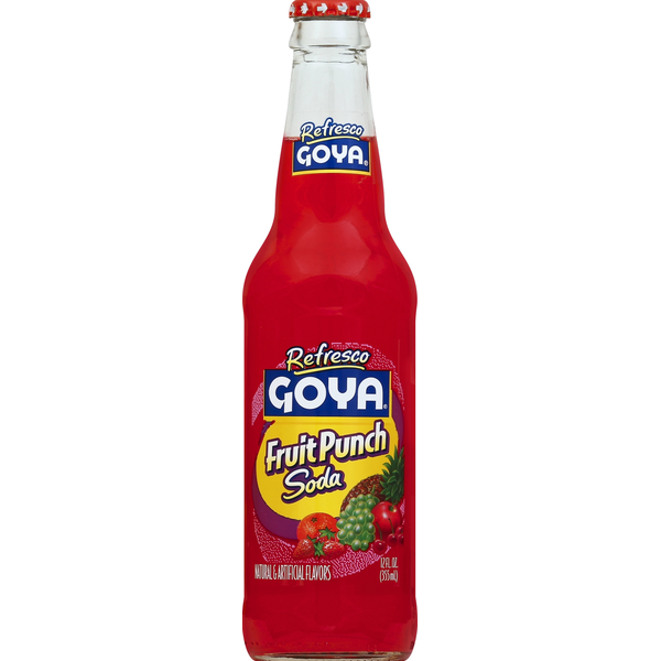 Goya Refresco Fruit Punch Soda 12 fl oz