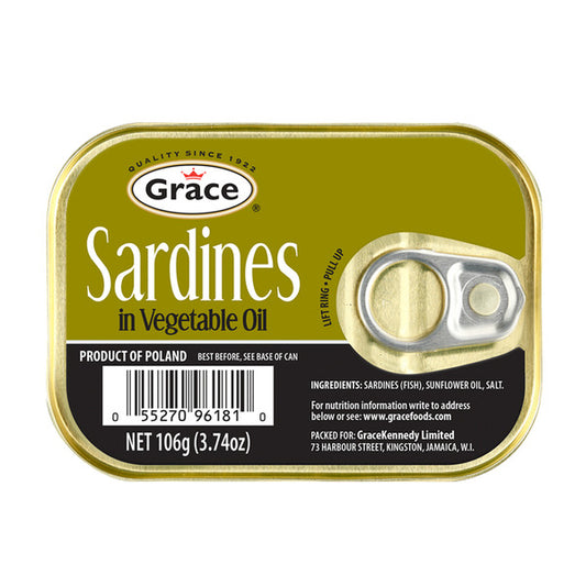 Grace Sardines In Vegetable Oil 3.74 oz