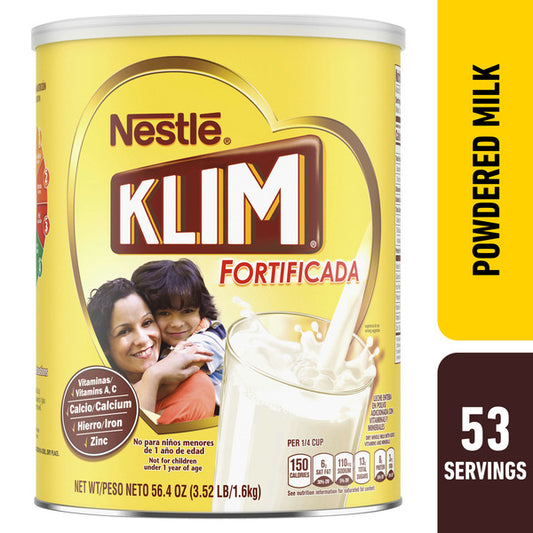 Nestlé Klim Fortificada Dry Whole Milk Powder 3.52 lb
