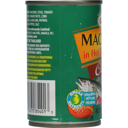 Grace Mackerel, Hot & Spicy, Classic 5.5 oz