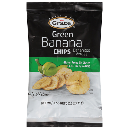 Grace Green Banana Chips, Salted 2.5 oz