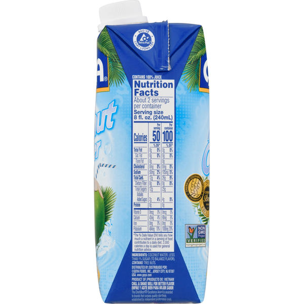 Goya Pure Coconut Water 16.9 fl oz image 4