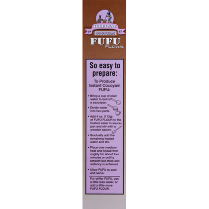 Tropiway Cocoyam Fufu Flour 24 oz additional product image