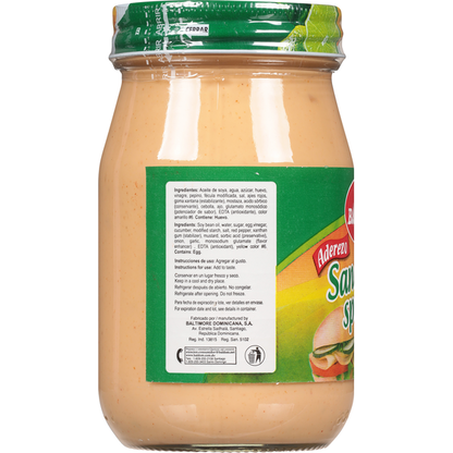 Baldom Sandwich Spread Aderezo 16 fl oz