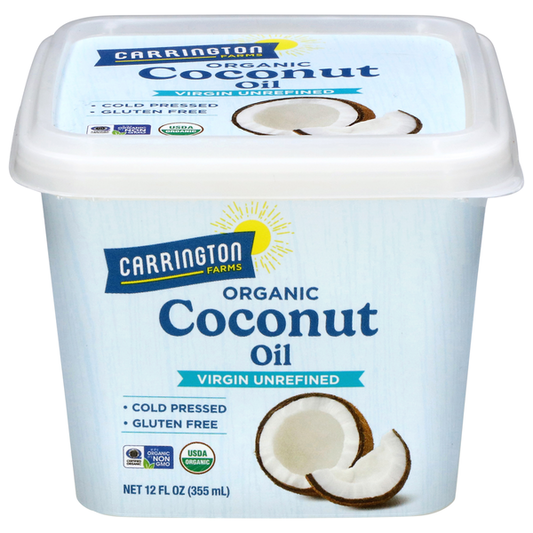 Carrington Farms Organic Virgin Unrefined Coconut Oil 12 fl oz