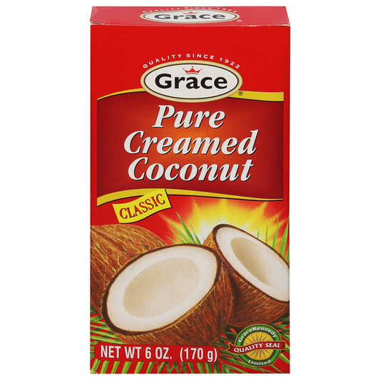 Grace Creamed Coconut, Pure, Classic 6 oz