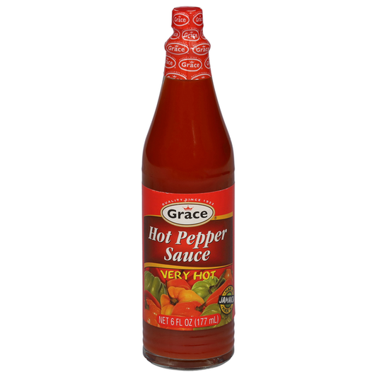 Grace Hot Pepper Sauce, Very Hot 6 fl oz