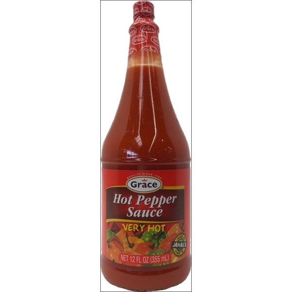 Grace Hot Pepper Sauce, Very Hot 12 fl oz