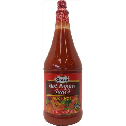 Grace Hot Pepper Sauce, Very Hot 12 fl oz