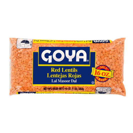 Goya Red Lentils Dry 16 oz