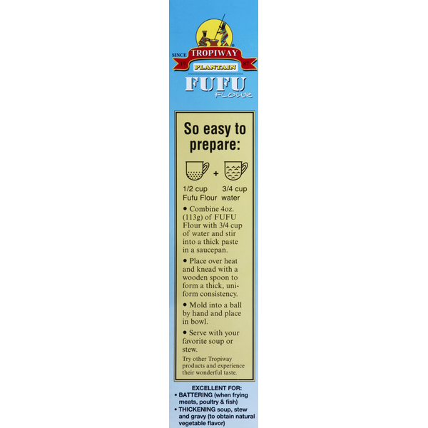 Tropiway Plantain Fufu Flour 24 oz additional product image