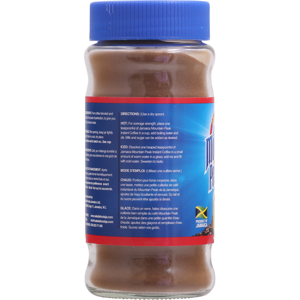 Jamaica Mountain Peak Instant Coffee, Original Blend - 6 oz (170g)
