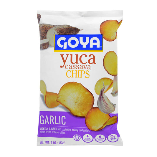 Goya Yuca Cassava Chips Garlic 4 oz