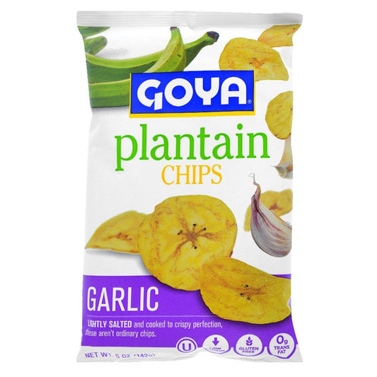 Goya Plantain Chips Garlic 5 oz