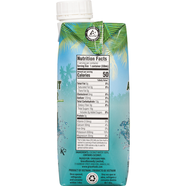 Grace 100% Coconut Water, No Pulp 11.15 fl oz