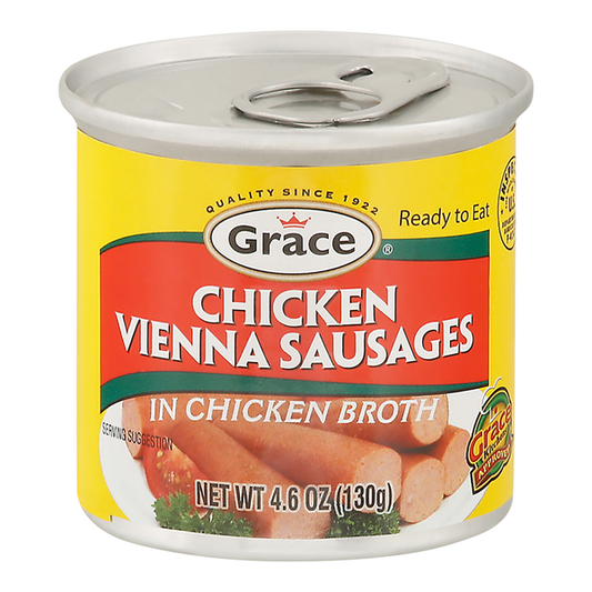 Grace Chicken Vienna Sausages in Chicken Broth 4.6 oz